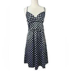 Chic Black and White Polka Dot Dress